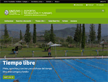 Tablet Screenshot of deportes.uncuyo.edu.ar