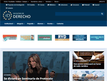 Tablet Screenshot of derecho.uncuyo.edu.ar